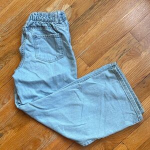 H&M kids Light Blue Denim pants wide leg